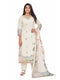 Amchoor Cream Cotton Floral Print KURTI SET for Women's