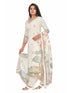 Amchoor Cream Cotton Floral Print KURTI SET for Women's