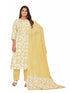 Amchoor Musturd Cotton Floral Print KURTI SET for Women's