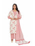 Amchoor Red Cotton Floral Print KURTI SET for Women's