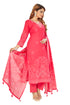 Amchoor Pink Cotton Floral Print Kurti Set for Women's