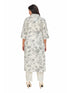 Amchoor Grey Cotton Floral Print KURTI SET for Women's