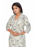 Amchoor Grey Cotton Floral Print KURTI SET for Women's