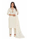 Amchoor Cream Cotton Embroidered KURTI SET for Women's
