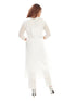 Amchoor Offwhite Kota Embroidered Print Kurti Set for Women's