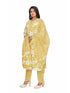Amchoor Green Cotton Floral Print KURTI SET for Women's