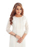 Amchoor Offwhite Kota Embroidered Print Kurti Set for Women's