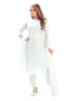 Amchoor Aqua Kota Embroidered Print Kurti Set for Women's