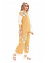 Amchoor Mustard Cotton Embroidered Co-ord Set for Women's