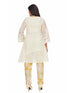Amchoor Yellow Cotton Floral Print KURTI SET for Women's