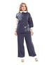 Amchoor Navy Cotton Floral Print Co-ord SET for Women's