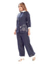 Amchoor Navy Cotton Floral Print Co-ord SET for Women's