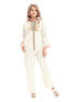 Amchoor Cream Cotton Floral Print Co-ord Set for Women's