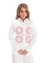 Amchoor Pink Cotton Embroidered Co-ord Set for Women's