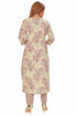 Amchoor Mauve Cotton Floral Print Kurti Set for Women's
