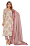 Amchoor Mauve Cotton Floral Print Kurti Set for Women's
