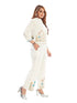 Amchoor Cream Cotton Floral Print Co-ord Set for Women's