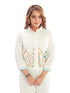 Amchoor Cream Cotton Floral Print Co-ord Set for Women's