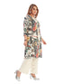 Amchoor Black Cotton Abstract Print Indo Fusion Dress for Women's
