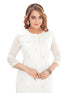 Amchoor Offwhite Kota Embroidered Print Kurti Set for Women's