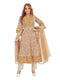 Amchoor Yellow Cotton Floral Print Kurti Set for Women's