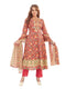 Amchoor Maroon Cotton Floral Print Kurti Set for Women's