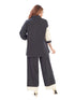 Amchoor Black Cotton Embroidered Co-ord Set for Women's