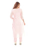 Amchoor Pink Kota Floral Print Kurti Set for Women's