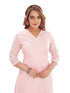 Amchoor Pink Kota Floral Print Kurti Set for Women's