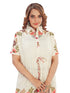 Amchoor Beige Cotton Floral Print Co-ord Set for Women's