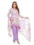 Amchoor Purple Muslin Floral Print Kurti Set for Women's