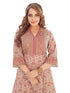 Amchoor Pink Cotton Floral Print Kurti Set for Women's