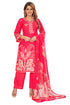 Amchoor Pink with Golden Polka Dot Zari Patterned Cotton Kurti Set for Women's