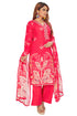 Amchoor Pink with Golden Polka Dot Zari Patterned Cotton Kurti Set for Women's