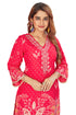 Amchoor Pink with Golden Polka Dot Zari Patterned Cotton Kurti Set for Women's