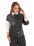 Amchoor Black Cotton Floral Print Co-ord SET for Women's