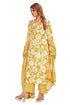 Amchoor Mustard Cotton Floral Print Kurti Set for Women's