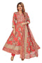 Amchoor Red Cotton Floral Print Kurti Set for Women's
