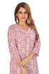 Amchoor Mauve Cotton Ethnic Motifs Kurti Set for Women's
