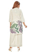 Amchoor Off White Cotton Floral Print Co-ord Set for Women's