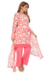 Amchoor Pink Muslin Floral Print Kurti Set for Women's