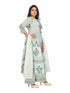 Amchoor Green Cotton Floral Print KURTI SET for Women's