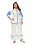 Amchoor Offwhite Cotton Solid Print Co-Ord Set for Women's