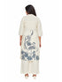 Amchoor Blue Cotton Floral Print KURTI SET for Women's